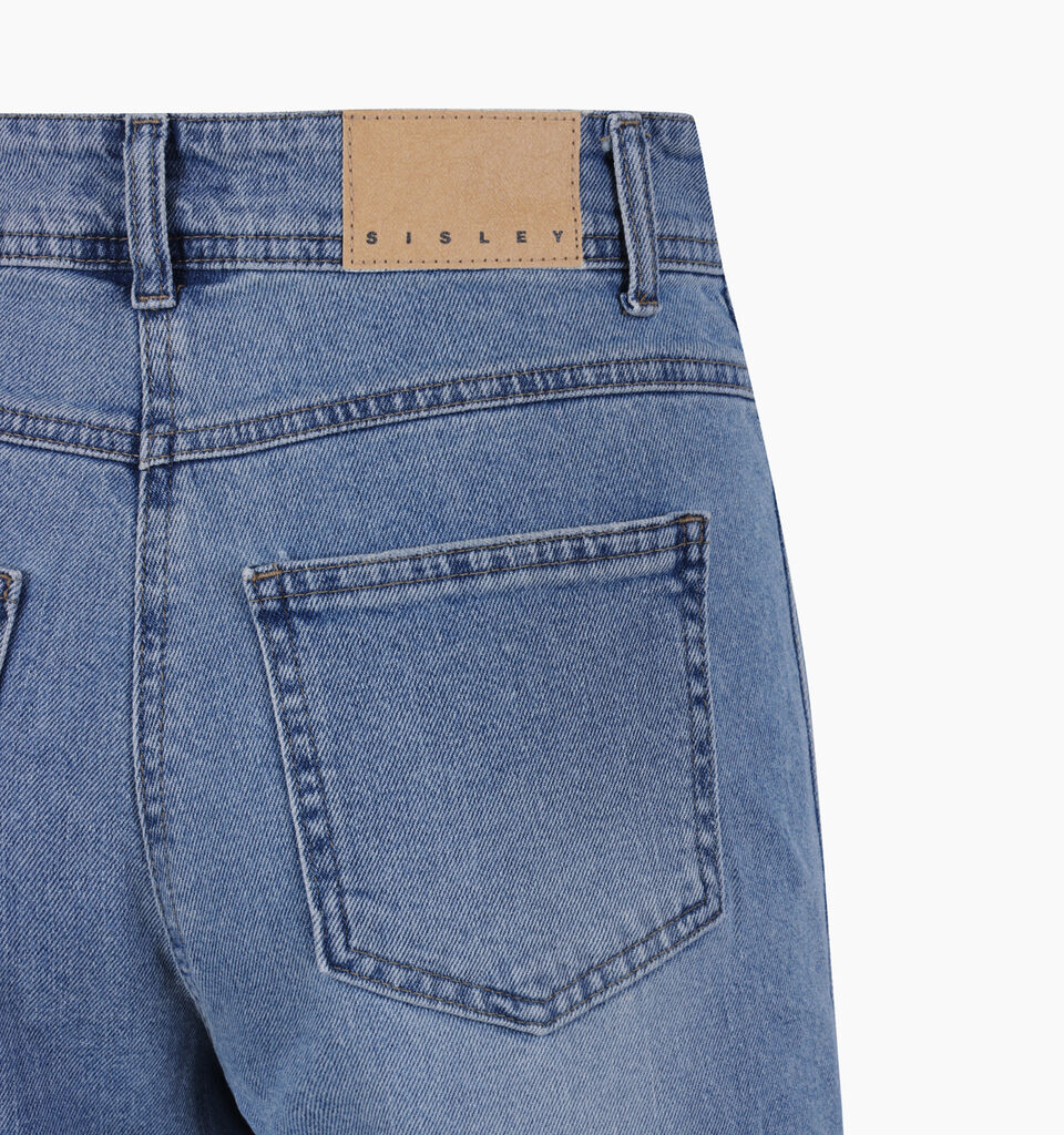 Blue A-line jeans - Palazzo - Blue | Sisley K image number 4